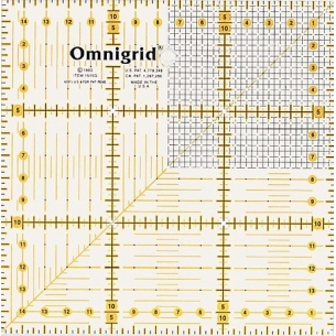 Универсальная линейка-квадрат с сантиметровой шкалой 15х15 см PRYM 611306